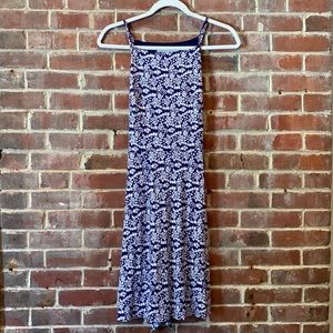 Blue & White Floral Sun Dress LOFT MP